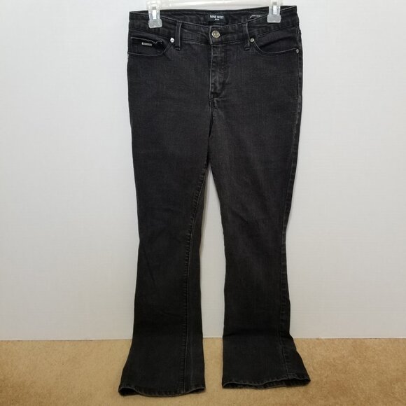 Nine West jeans 6 Delancey Micro Boot cut bootcut denim stretch DNWB1726-BLK - Picture 1 of 12